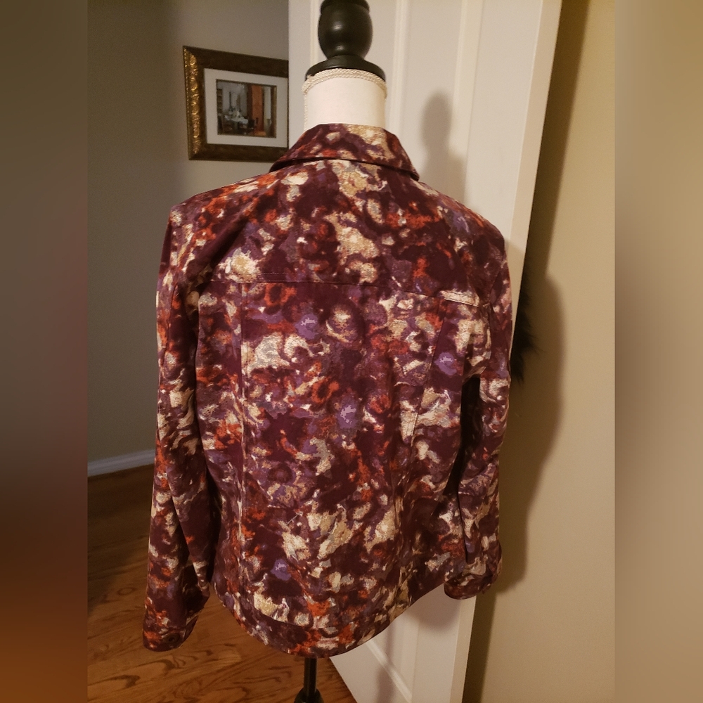 Stylish Abstract Print Jacket - Picture 3 of 9